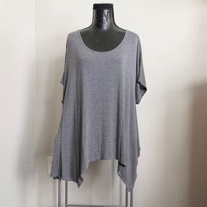 Lane Bryant Gray Scoop Neck Swing Tunic